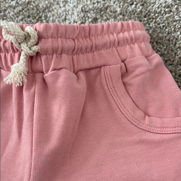 ORGANIC COTTON Pink Kids CREWNECK and Joggers Set - Picture 6 of 7